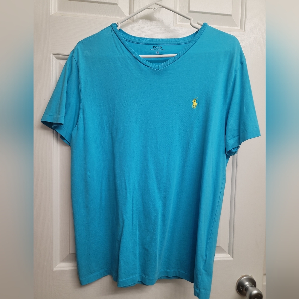 Polo Ralph lauren size M short sleeve shirt,  Blue